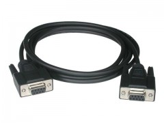 Kabel / 1 m DB9 F/F NULL ModeM Black