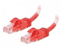 Kabel / 0.5 m Red CAT6PVC SLess Xover UT