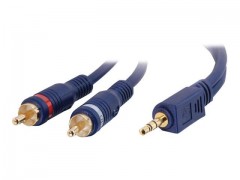 Kabel / 1 m  3.5 m Stereo TO 2 RCA M ST