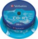 Verbatim Speichermedien CD-R 700MB 52X 25er SP Extra Promopack(25Pezzo)