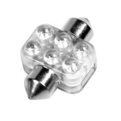 Innenraumlampe SV8,5-8, blau, 6 LEDs, 18 x 31