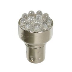 BAU15S, PY21W LED-Lampe, 24V, 12 blinkergelbe LEDs