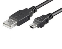 USB Kabel, Stecker A auf 5 pol. Mini Stecker B, Lnge 1,50 m