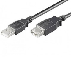 USB Kabel, Stecker A auf Buchse A, Lnge 1,80 m